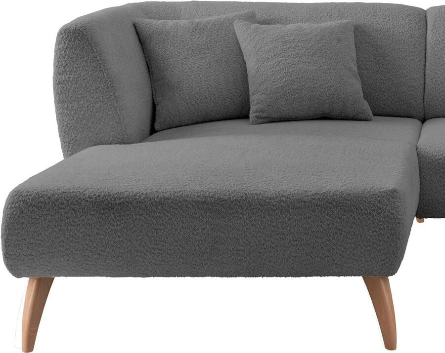 INOSIGN Hoekbank Colori gestoffeerde meubelen met tijdloos elegante rugleuning. L-vorm - Foto 4