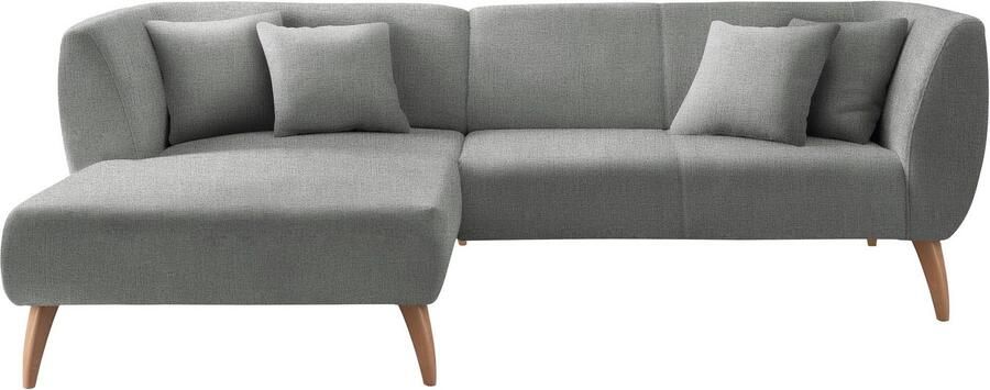 INOSIGN Hoekbank Colori gestoffeerde meubelen met tijdloos elegante rugleuning. L-vorm - Foto 6