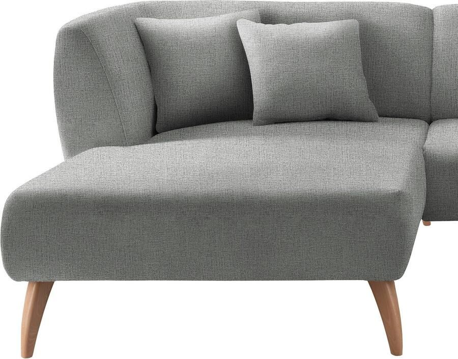 INOSIGN Hoekbank Colori gestoffeerde meubelen met tijdloos elegante rugleuning. L-vorm - Foto 4
