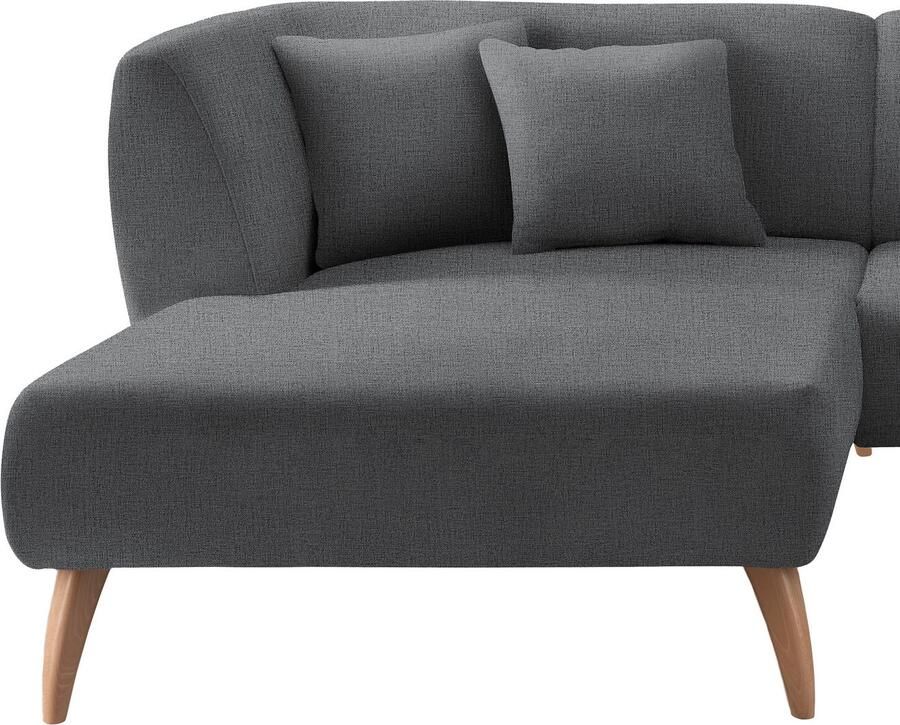 INOSIGN Hoekbank Colori gestoffeerde meubelen met tijdloos elegante rugleuning. L-vorm - Foto 4