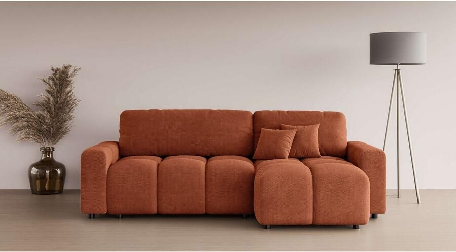 INOSIGN Hoekbank FELICI slaapbank 233cm L-vorm met recamiere aan beide zijden monteerbaar - Foto 4