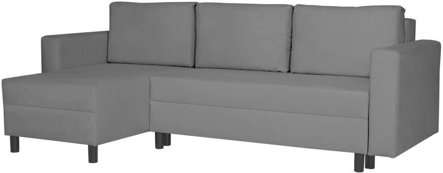 INOSIGN Hoekbank GLENOE slaapbank met bedlade ottomane aan beide zijden te monteren L-vorm afmetingen B D H: 230 135 84 5 cm velvet & zachte structuur - Foto 6