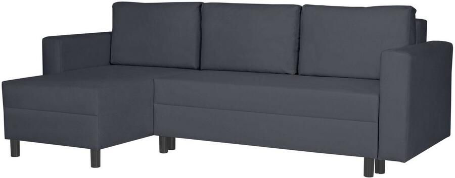 INOSIGN Hoekbank GLENOE slaapbank met bedlade ottomane aan beide zijden te monteren L-vorm afmetingen B D H: 230 135 84 5 cm velvet & zachte structuur - Foto 4