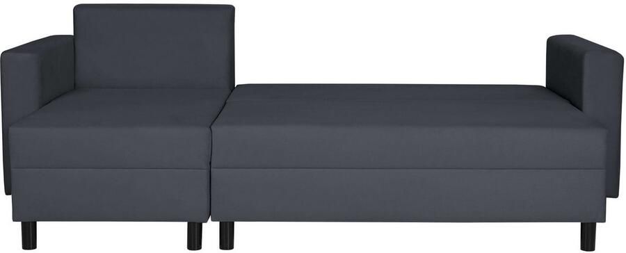 INOSIGN Hoekbank GLENOE slaapbank met bedlade ottomane aan beide zijden te monteren L-vorm afmetingen B D H: 230 135 84 5 cm velvet & zachte structuur - Foto 3