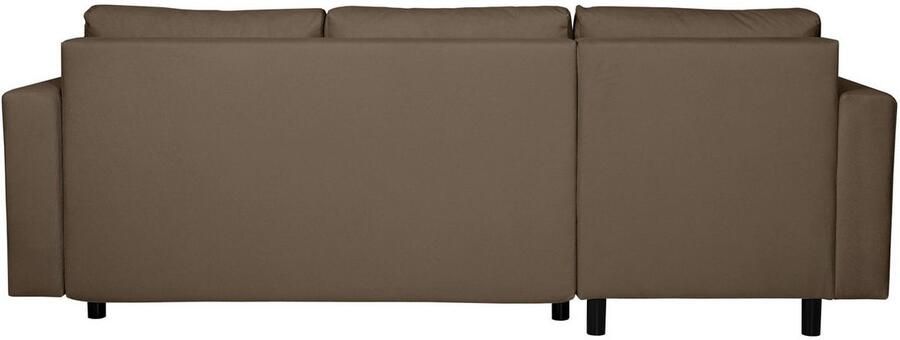 INOSIGN Hoekbank GLENOE slaapbank met bedlade ottomane aan beide zijden te monteren L-vorm afmetingen B D H: 230 135 84 5 cm velvet & zachte structuur - Foto 6