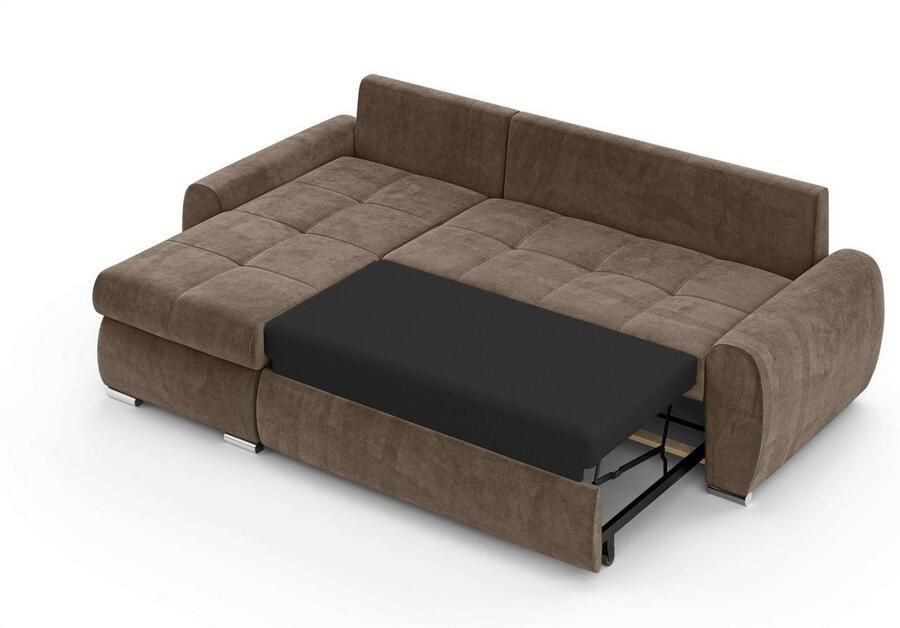 INOSIGN Hoekbank HAVERHILL slaapbank met bedlade afmetingen B H D: 237 89 166 cm