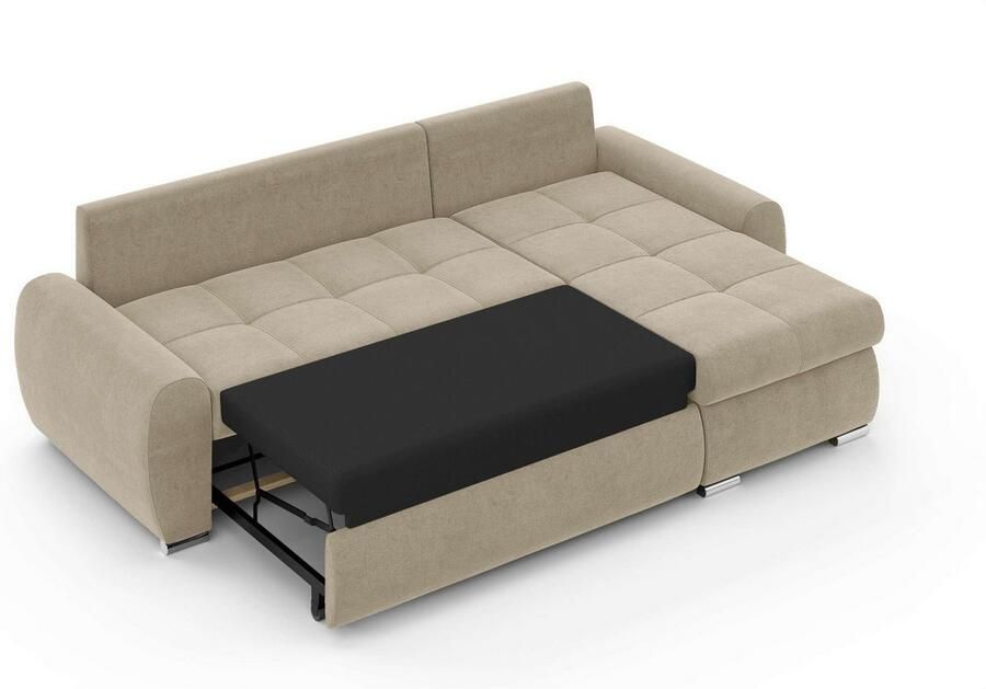 INOSIGN Hoekbank HAVERHILL slaapbank met bedlade afmetingen B H D: 237 89 166 cm