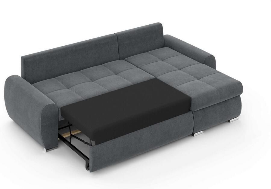 INOSIGN Hoekbank HAVERHILL slaapbank met bedlade afmetingen B H D: 237 89 166 cm