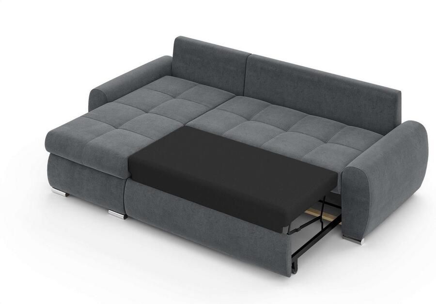 INOSIGN Hoekbank HAVERHILL slaapbank met bedlade afmetingen B H D: 237 89 166 cm