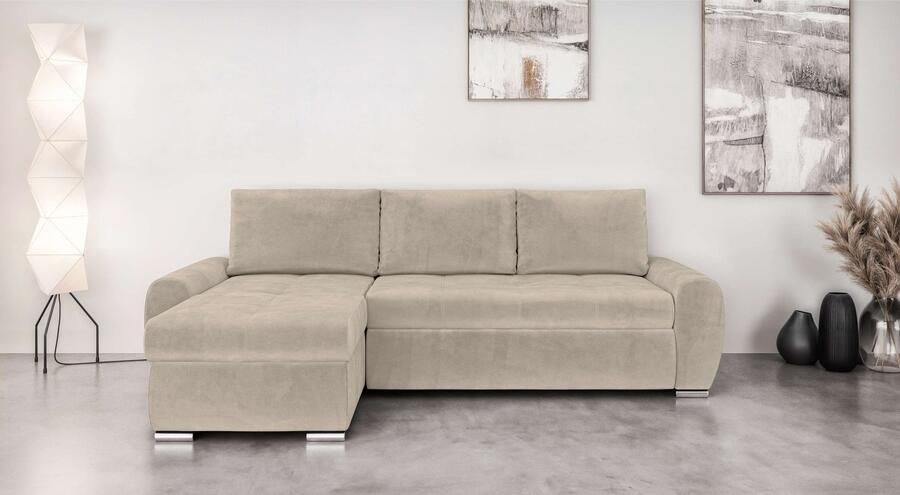 INOSIGN Hoekbank HAVERHILL slaapbank met bedlade afmetingen B H D: 237 89 166 cm - Foto 9