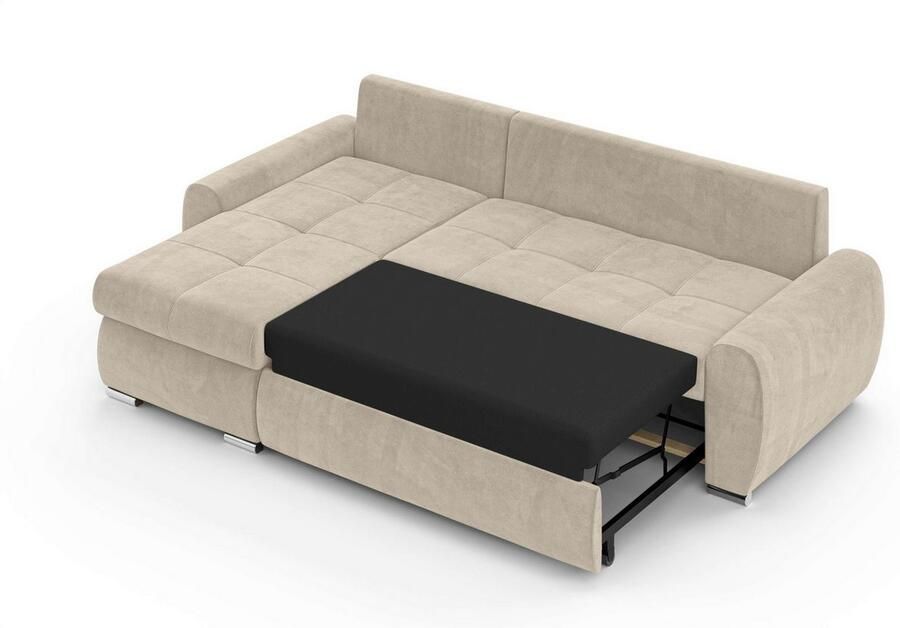 INOSIGN Hoekbank HAVERHILL slaapbank met bedlade afmetingen B H D: 237 89 166 cm