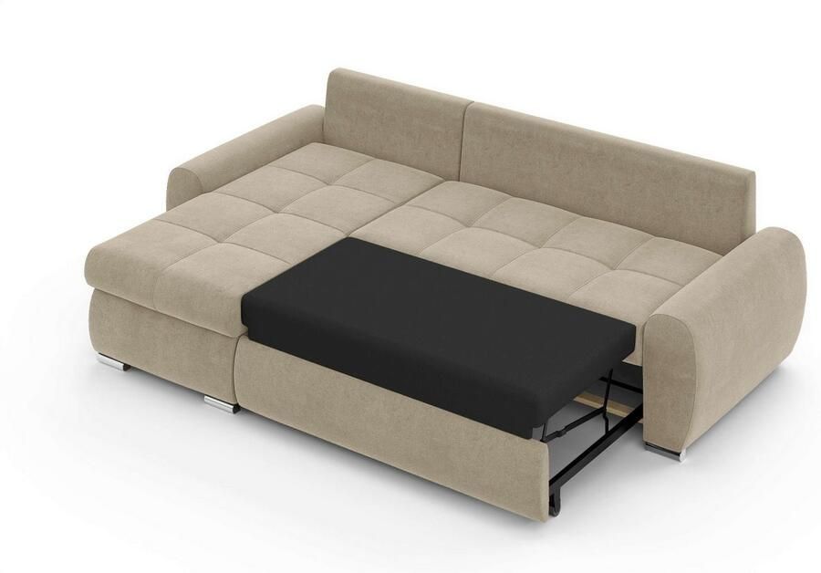 INOSIGN Hoekbank HAVERHILL slaapbank met bedlade afmetingen B H D: 237 89 166 cm