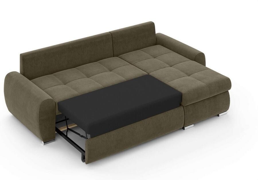 INOSIGN Hoekbank HAVERHILL slaapbank met bedlade afmetingen B H D: 237 89 166 cm