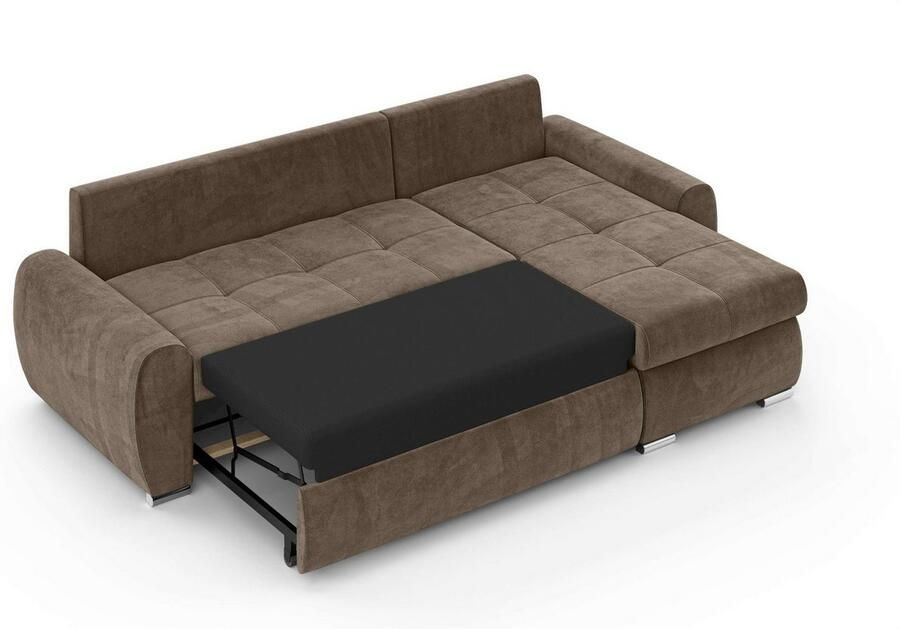 INOSIGN Hoekbank HAVERHILL slaapbank met bedlade afmetingen B H D: 237 89 166 cm