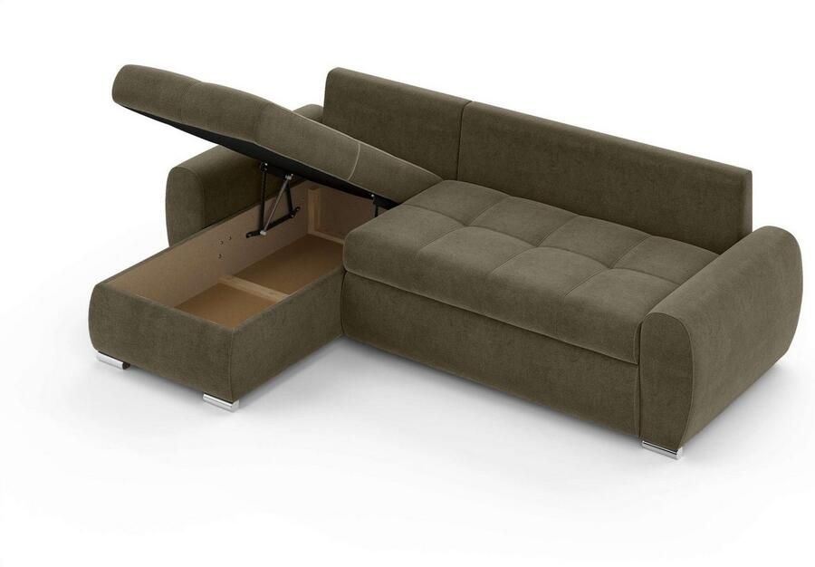 INOSIGN Hoekbank HAVERHILL slaapbank met bedlade afmetingen B H D: 237 89 166 cm - Foto 2