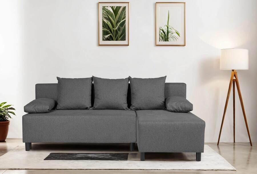 INOSIGN Hoekbank IWALANI slaapbank met bedlade ottomane aan beide zijden te monteren - Foto 8