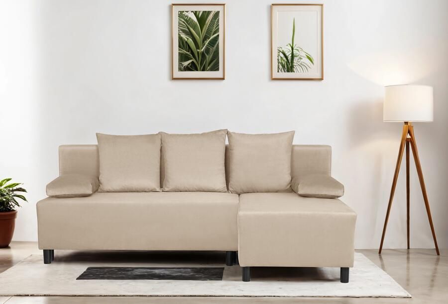 INOSIGN Hoekbank IWALANI slaapbank met bedlade ottomane aan beide zijden te monteren - Foto 8