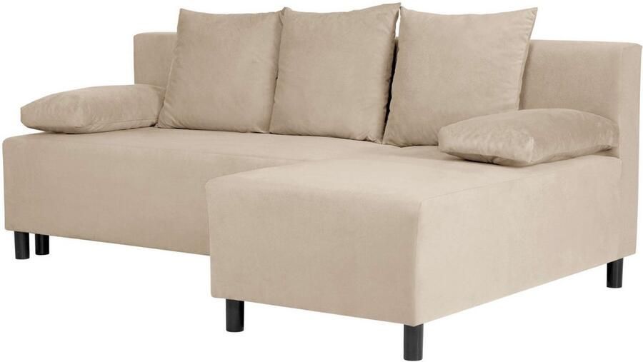 INOSIGN Hoekbank IWALANI slaapbank met bedlade ottomane aan beide zijden te monteren