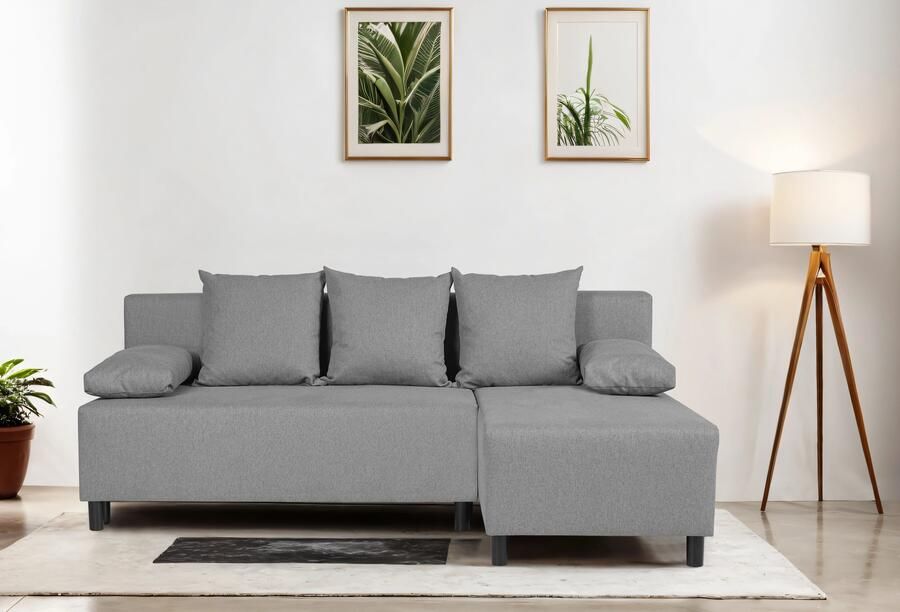 INOSIGN Hoekbank IWALANI slaapbank met bedlade ottomane aan beide zijden te monteren - Foto 7