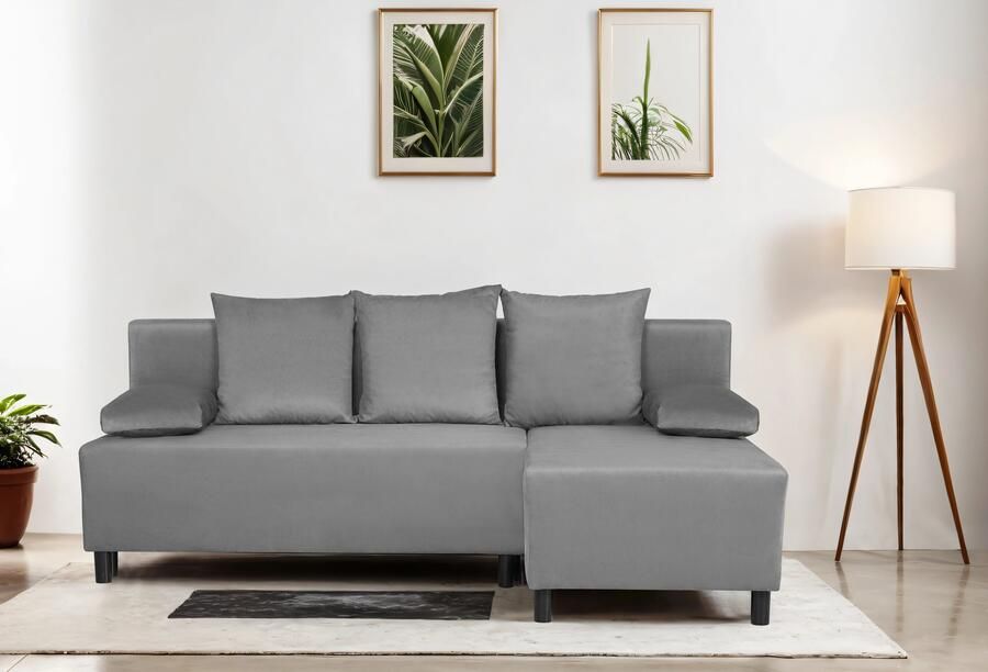 INOSIGN Hoekbank IWALANI slaapbank met bedlade ottomane aan beide zijden te monteren - Foto 9