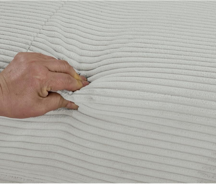 INOSIGN Hoekbank KILLAM 217 cm L-vorm met slaapfunctie en bedlade Recamière rechts links monteerbaar in cord en geweven stof