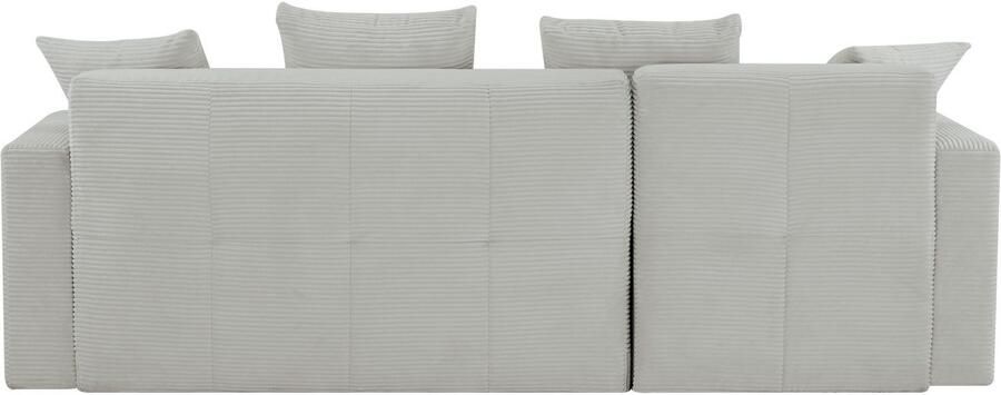 INOSIGN Hoekbank KILLAM 217 cm L-vorm met slaapfunctie en bedlade Recamière rechts links monteerbaar in cord en geweven stof - Foto 13