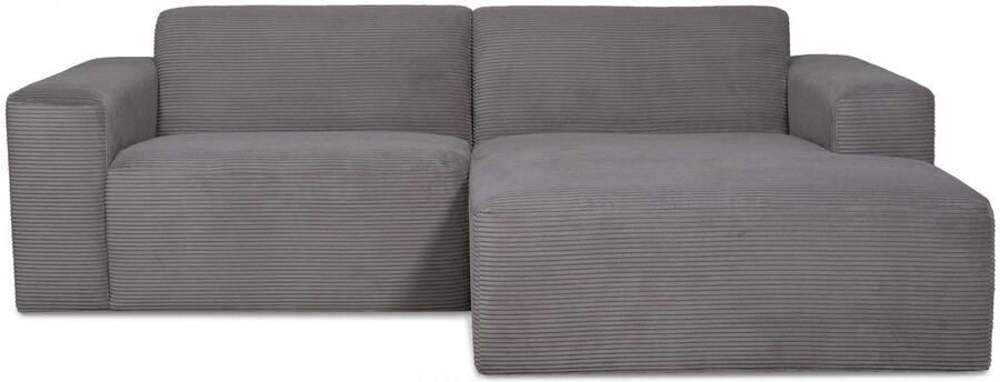 INOSIGN Hoekbank Koa 228 cm L-vorm modulair bankstel webstof cord Designbank zachte lounge-zitcomfort golfondersteuning tot aan de vloer - Foto 5