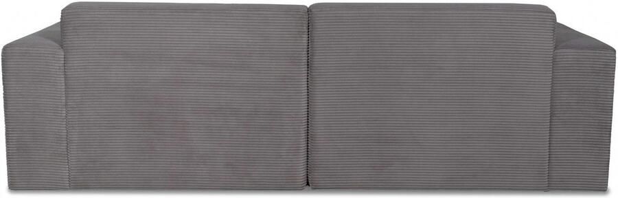 INOSIGN Hoekbank Koa 228 cm L-vorm modulair bankstel webstof cord Designbank zachte lounge-zitcomfort golfondersteuning tot aan de vloer - Foto 10