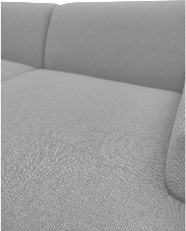 INOSIGN Hoekbank Koa 228 cm L-vorm modulair bankstel webstof cord Designbank zachte lounge-zitcomfort golfondersteuning tot aan de vloer - Foto 2