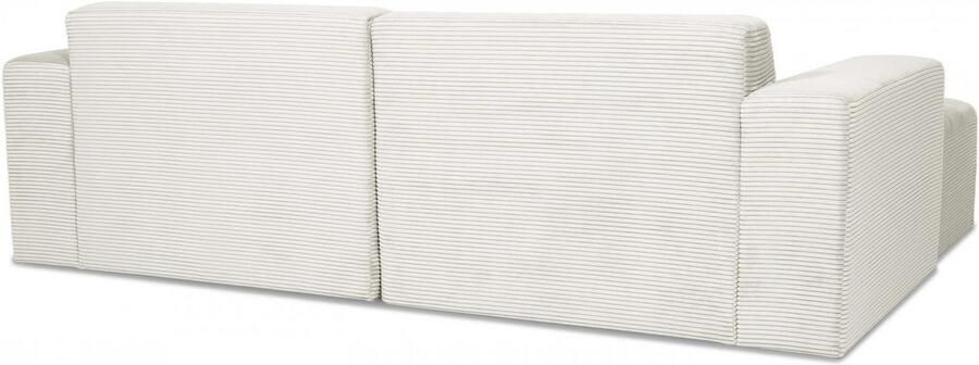 INOSIGN Hoekbank Koa 228 cm L-vorm modulair bankstel webstof cord Designbank zachte lounge-zitcomfort golfondersteuning tot aan de vloer - Foto 6