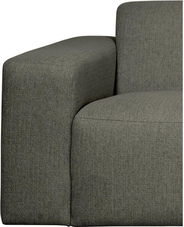 INOSIGN Hoekbank Koa 228 cm L-vorm modulair bankstel webstof cord Designbank zachte lounge-zitcomfort golfondersteuning tot aan de vloer - Foto 2