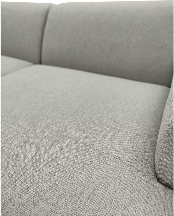 INOSIGN Hoekbank Koa 228 cm L-vorm modulair bankstel webstof cord Designbank zachte lounge-zitcomfort golfondersteuning tot aan de vloer - Foto 2