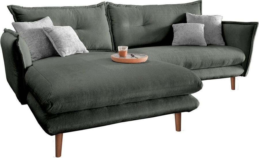INOSIGN Hoekbank Lazio modern en comfortabel smalle armleuningen geweldige detailafwerking - Foto 6