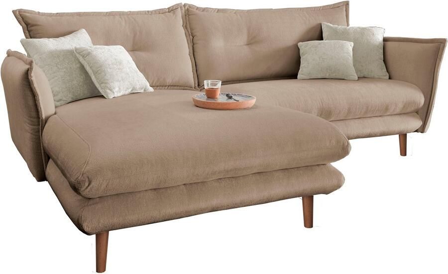 INOSIGN Hoekbank Lazio modern en comfortabel smalle armleuningen geweldige detailafwerking - Foto 6