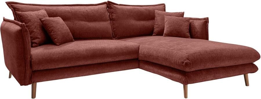 INOSIGN Hoekbank LAZIO twee verschillende pootkleuren naar keuze - Foto 4