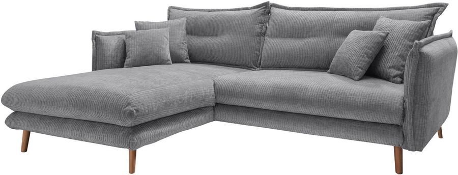 INOSIGN Hoekbank LAZIO twee verschillende pootkleuren naar keuze - Foto 4