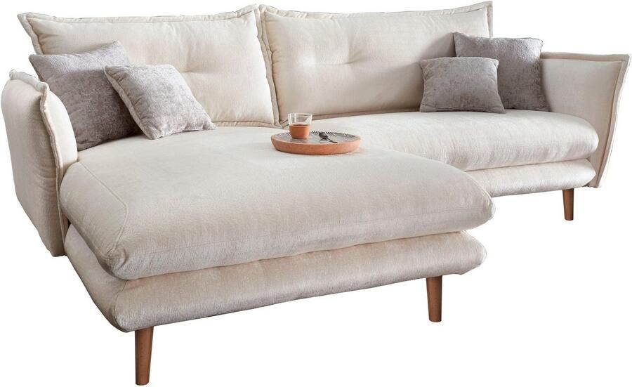 INOSIGN Hoekbank Lazio modern en comfortabel smalle armleuningen geweldige detailafwerking - Foto 6