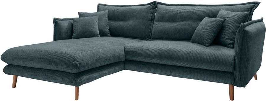 INOSIGN Hoekbank LAZIO twee verschillende pootkleuren naar keuze - Foto 4