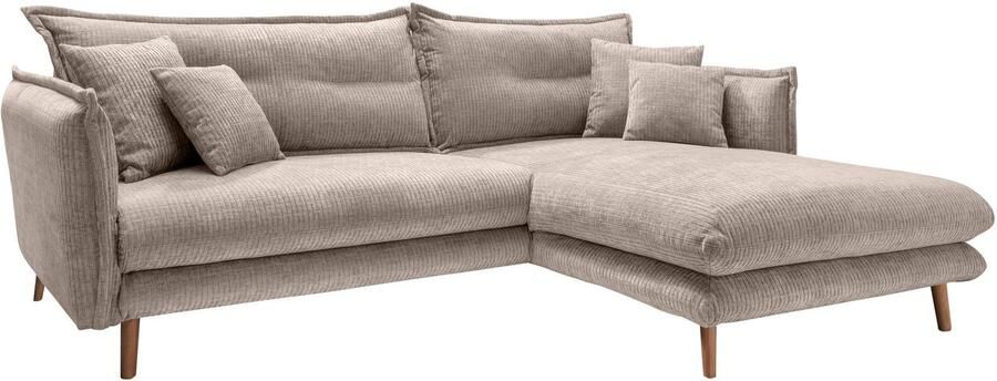 INOSIGN Hoekbank LAZIO twee verschillende pootkleuren naar keuze - Foto 4