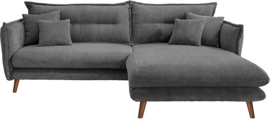INOSIGN Hoekbank Lazio modern en comfortabel smalle armleuningen geweldige detailafwerking - Foto 5