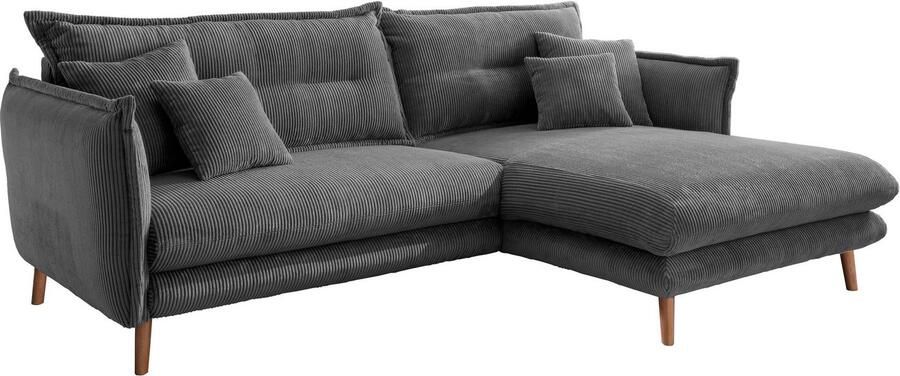 INOSIGN Hoekbank Lazio modern en comfortabel smalle armleuningen geweldige detailafwerking - Foto 6