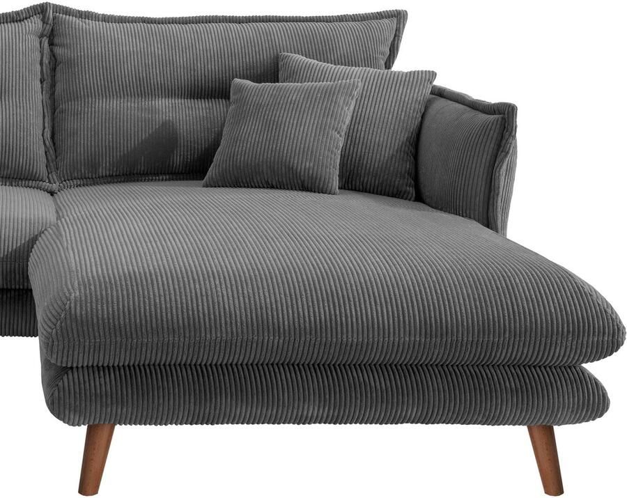 INOSIGN Hoekbank Lazio modern en comfortabel smalle armleuningen geweldige detailafwerking - Foto 3