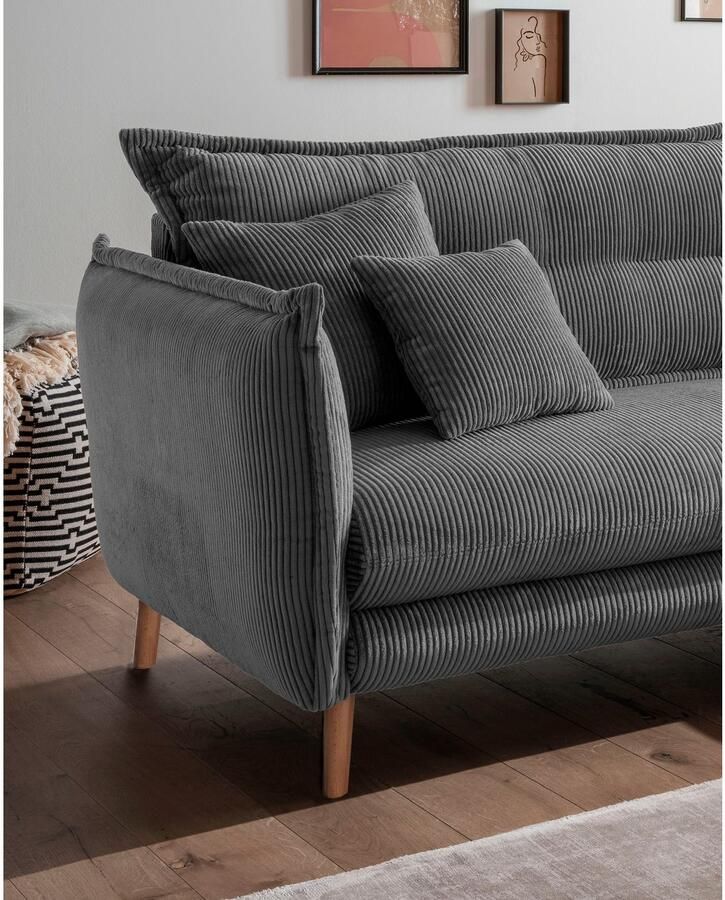 INOSIGN Hoekbank Lazio modern en comfortabel smalle armleuningen geweldige detailafwerking - Foto 2