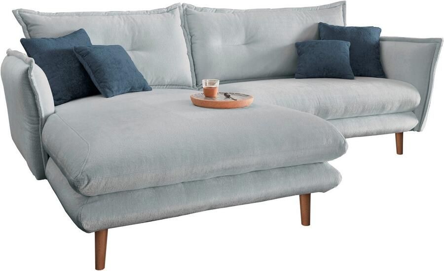 INOSIGN Hoekbank Lazio modern en comfortabel smalle armleuningen geweldige detailafwerking - Foto 7
