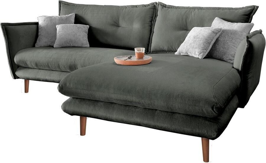 INOSIGN Hoekbank Lazio modern en comfortabel smalle armleuningen geweldige detailafwerking - Foto 7
