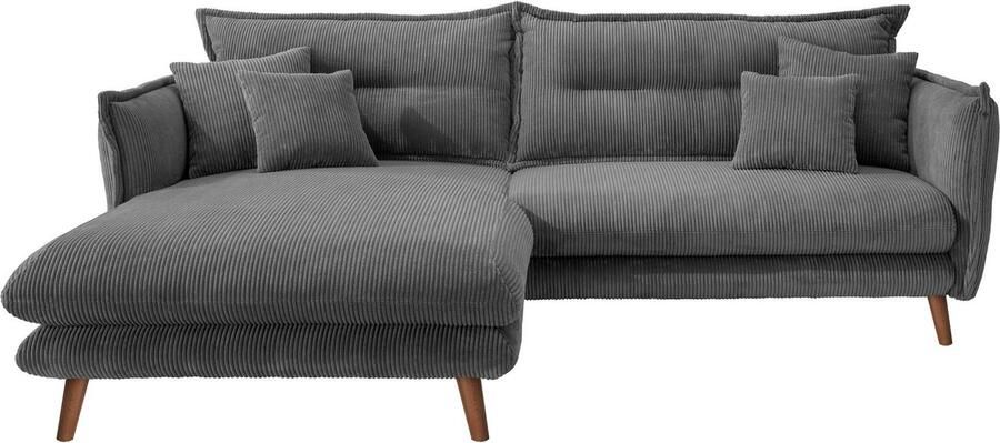 INOSIGN Hoekbank Lazio modern en comfortabel smalle armleuningen geweldige detailafwerking - Foto 5