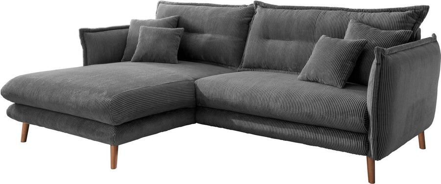 INOSIGN Hoekbank Lazio modern en comfortabel smalle armleuningen geweldige detailafwerking - Foto 6