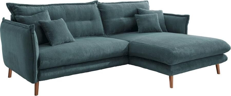 INOSIGN Hoekbank Lazio modern en comfortabel smalle armleuningen geweldige detailafwerking - Foto 6
