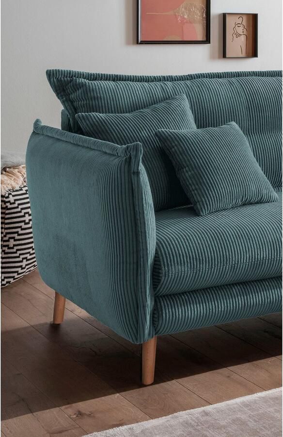 INOSIGN Hoekbank Lazio modern en comfortabel smalle armleuningen geweldige detailafwerking - Foto 4