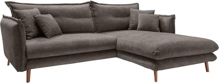 INOSIGN Hoekbank LAZIO twee verschillende pootkleuren naar keuze - Foto 4